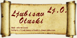 Ljubisav Oluški vizit kartica